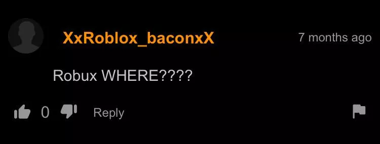 Lmao l bro is not finding robux