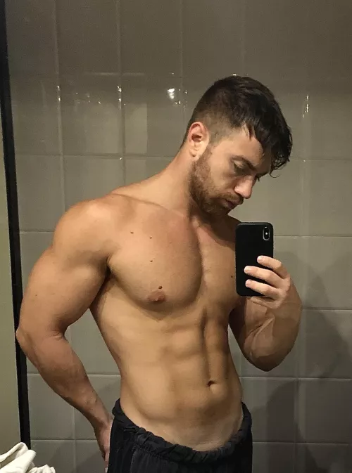 Locker room selfie