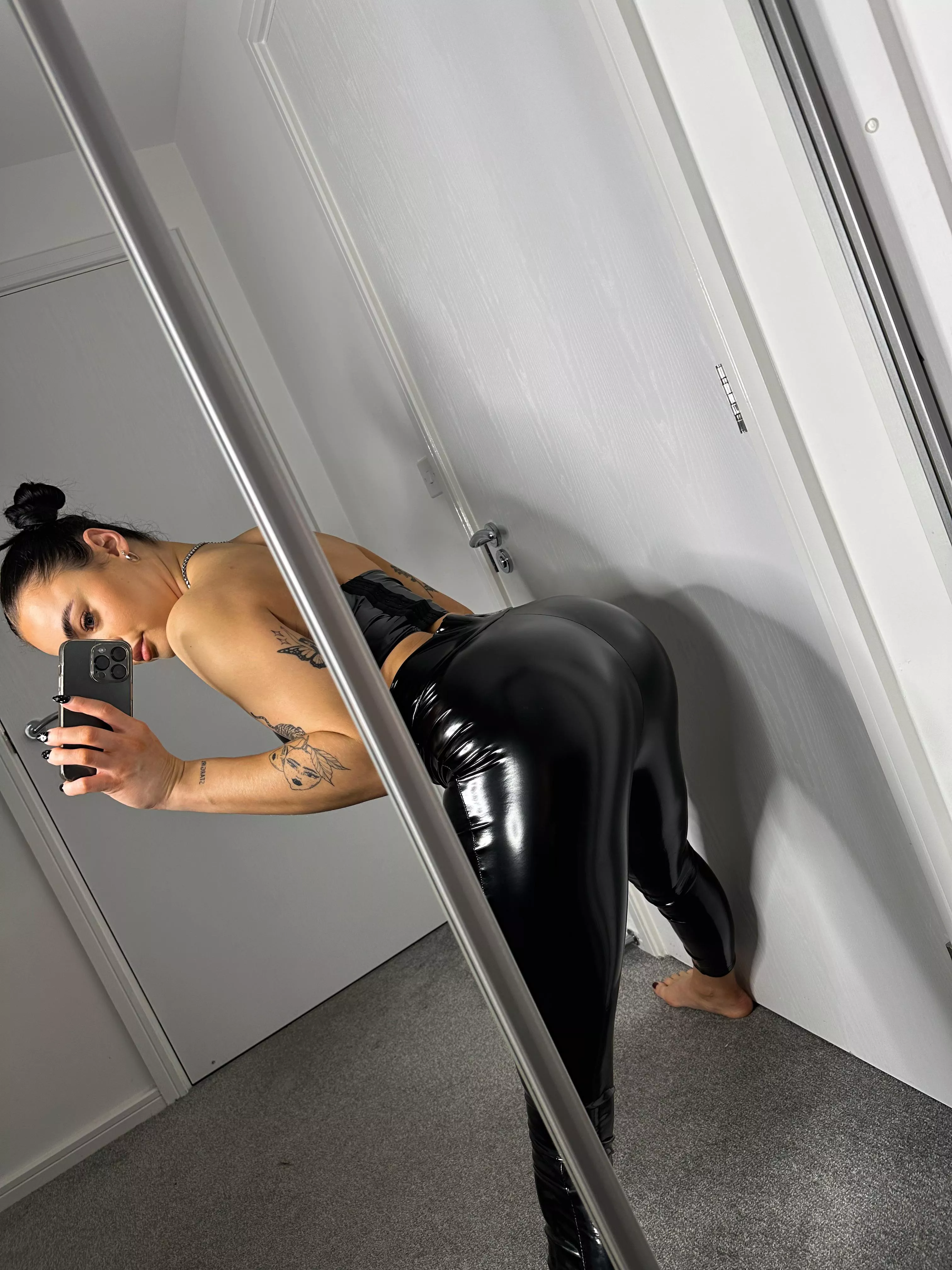 My ass was made for PVC leggings