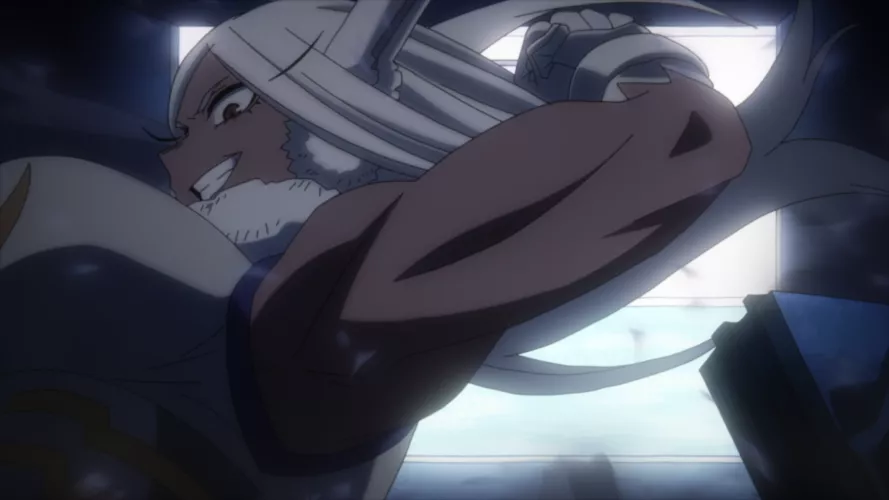 (My Hero Academia): Mirko's smooth and muscular pit