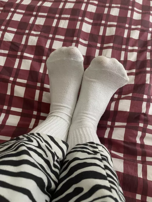 My pretty white stockings (f)