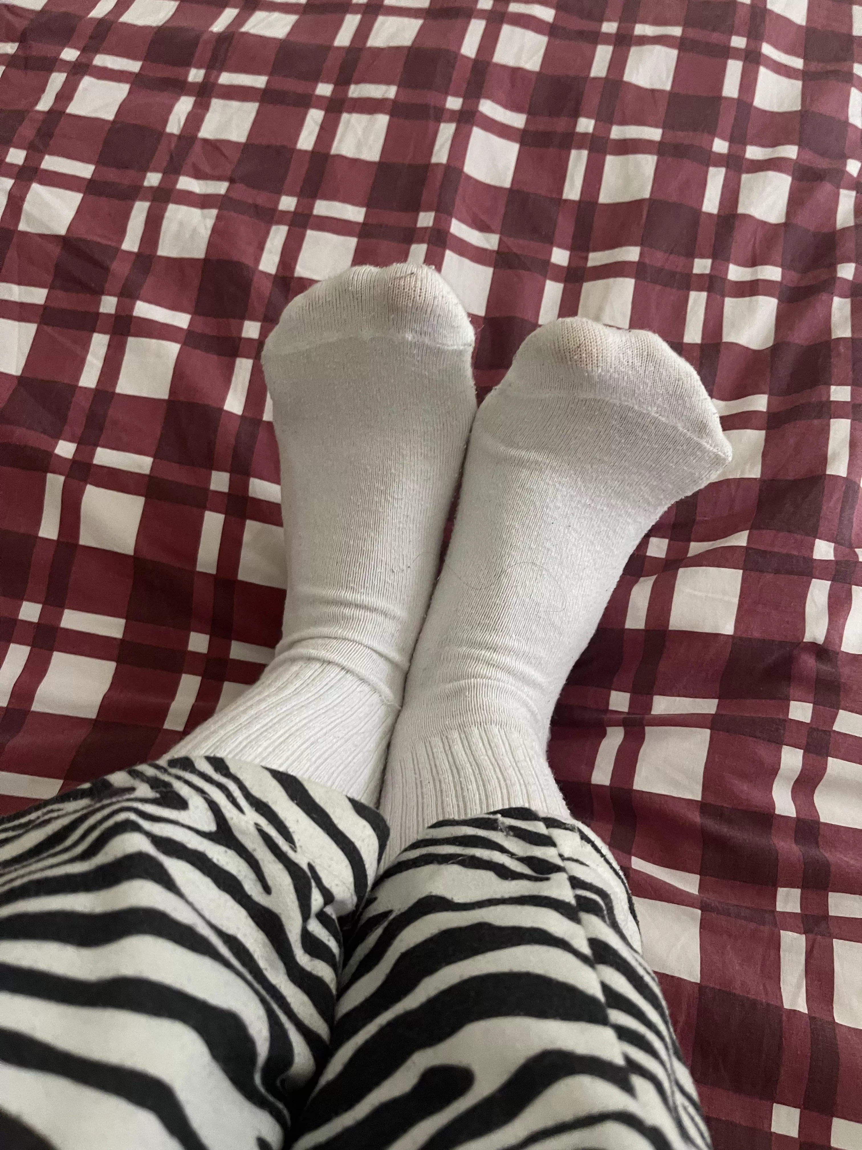 My pretty white stockings (f)