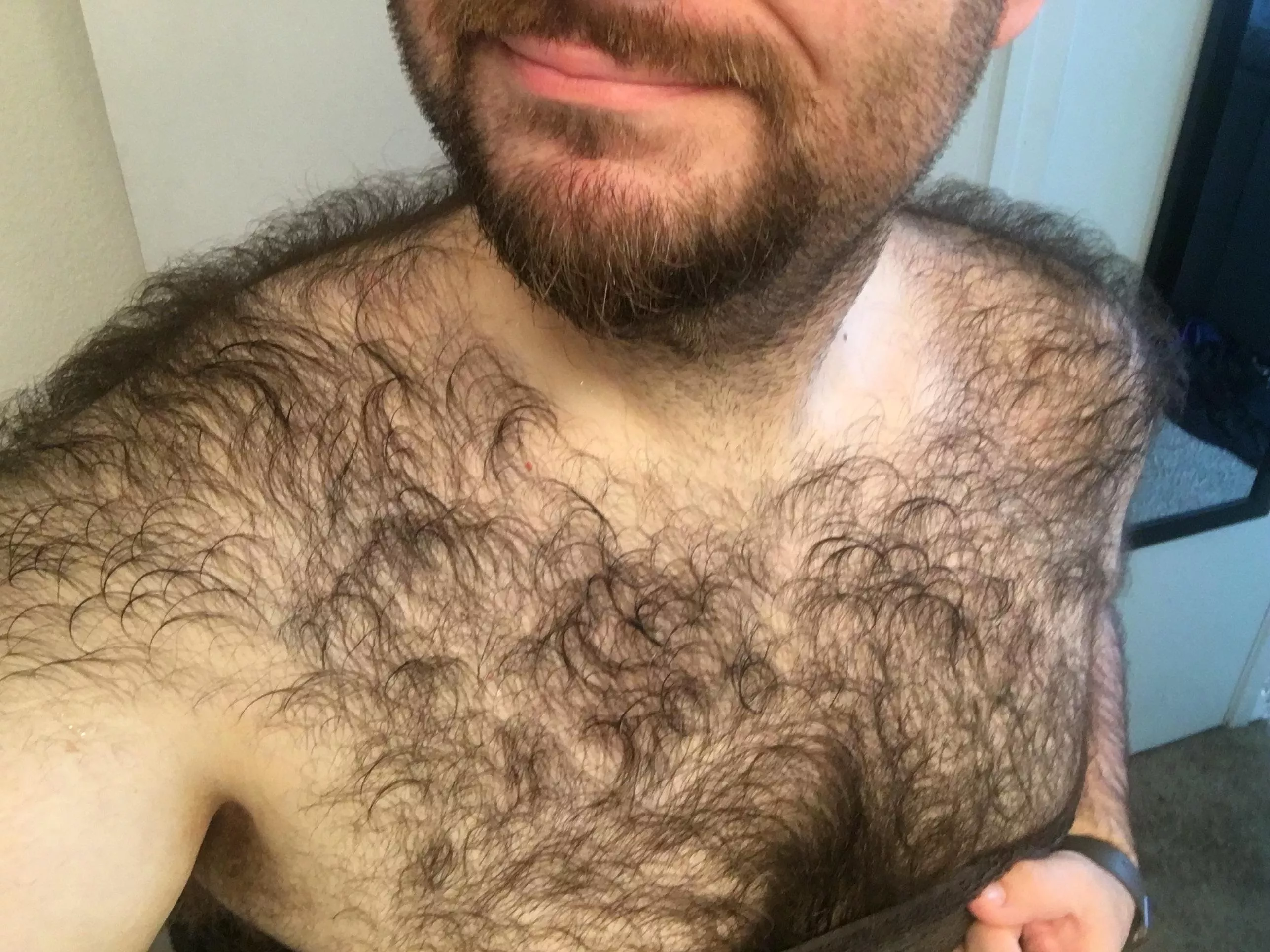 My winter coat, I buzz it in the summer.