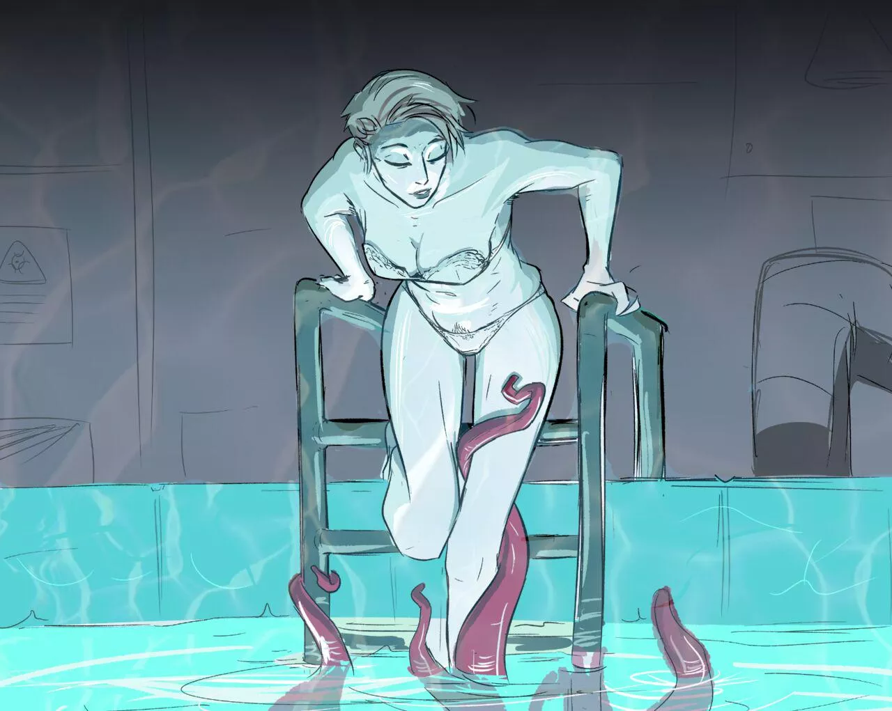 Not alone in the pool