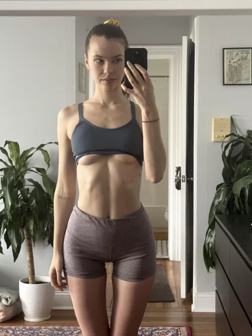 Perky underboob first thing in the morning