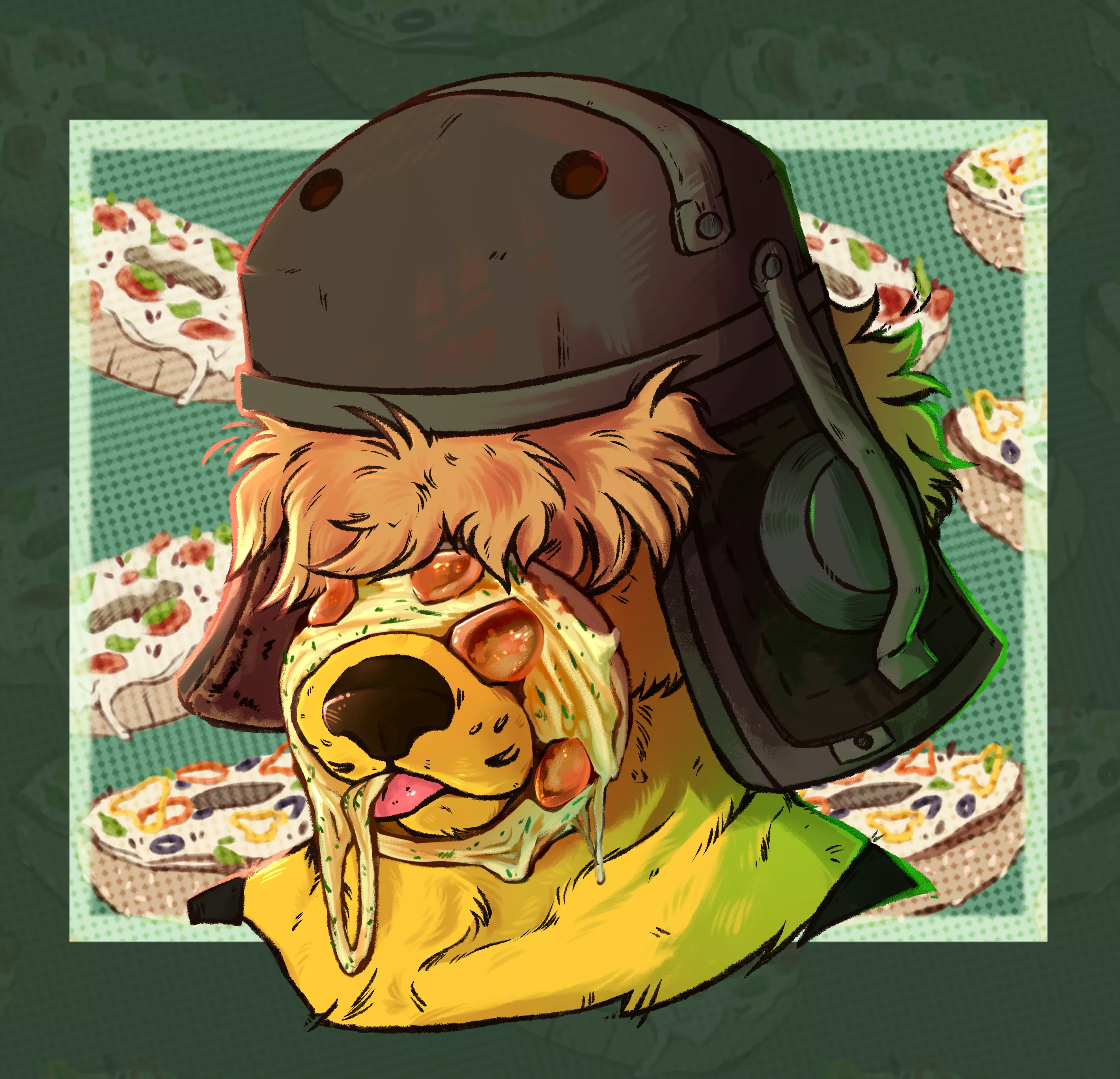 Pizza bagel (finished ych by me)