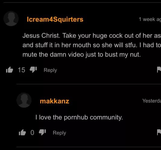 Points for comment and username