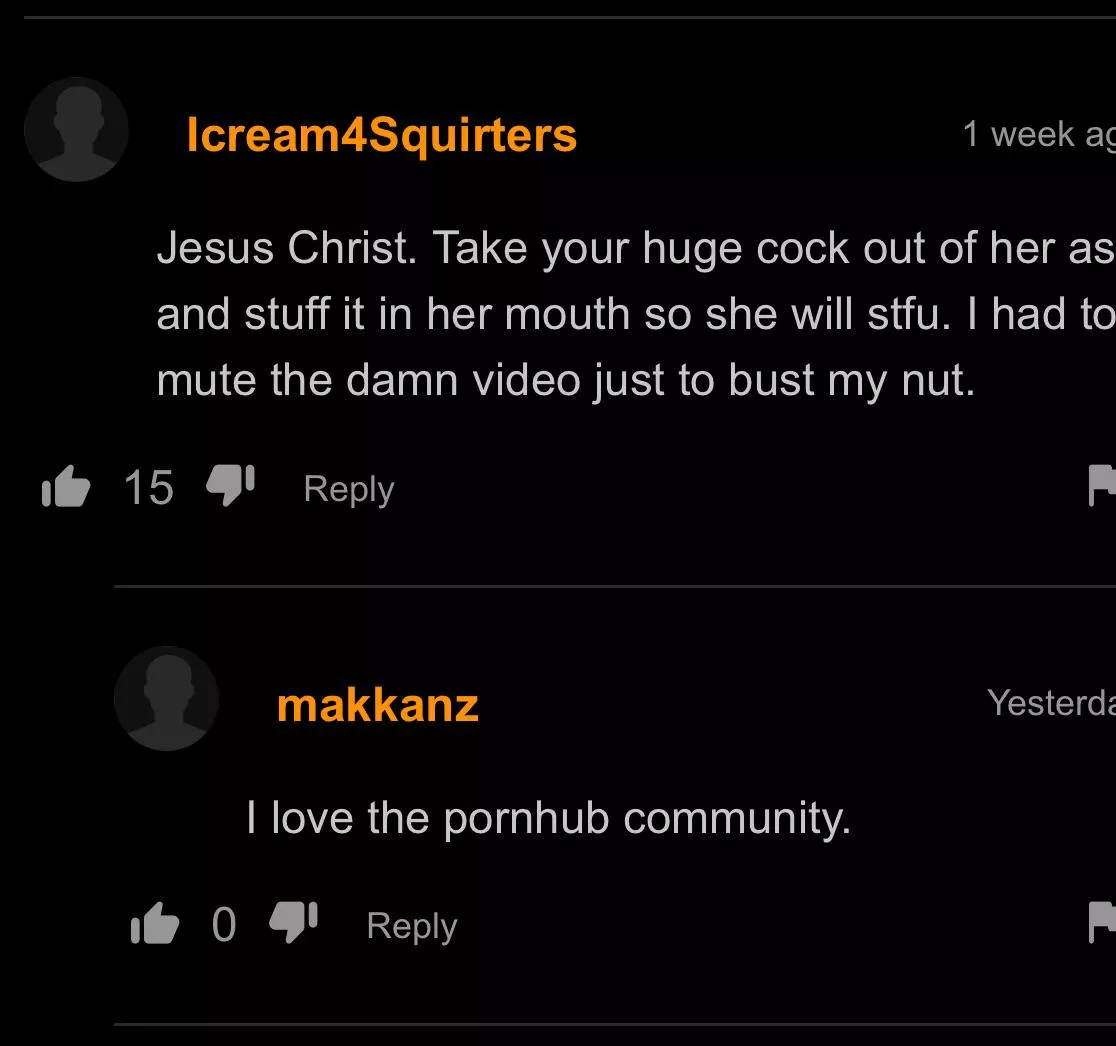 Points for comment and username