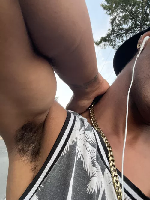 Post jog. Who’s taking a whiff?