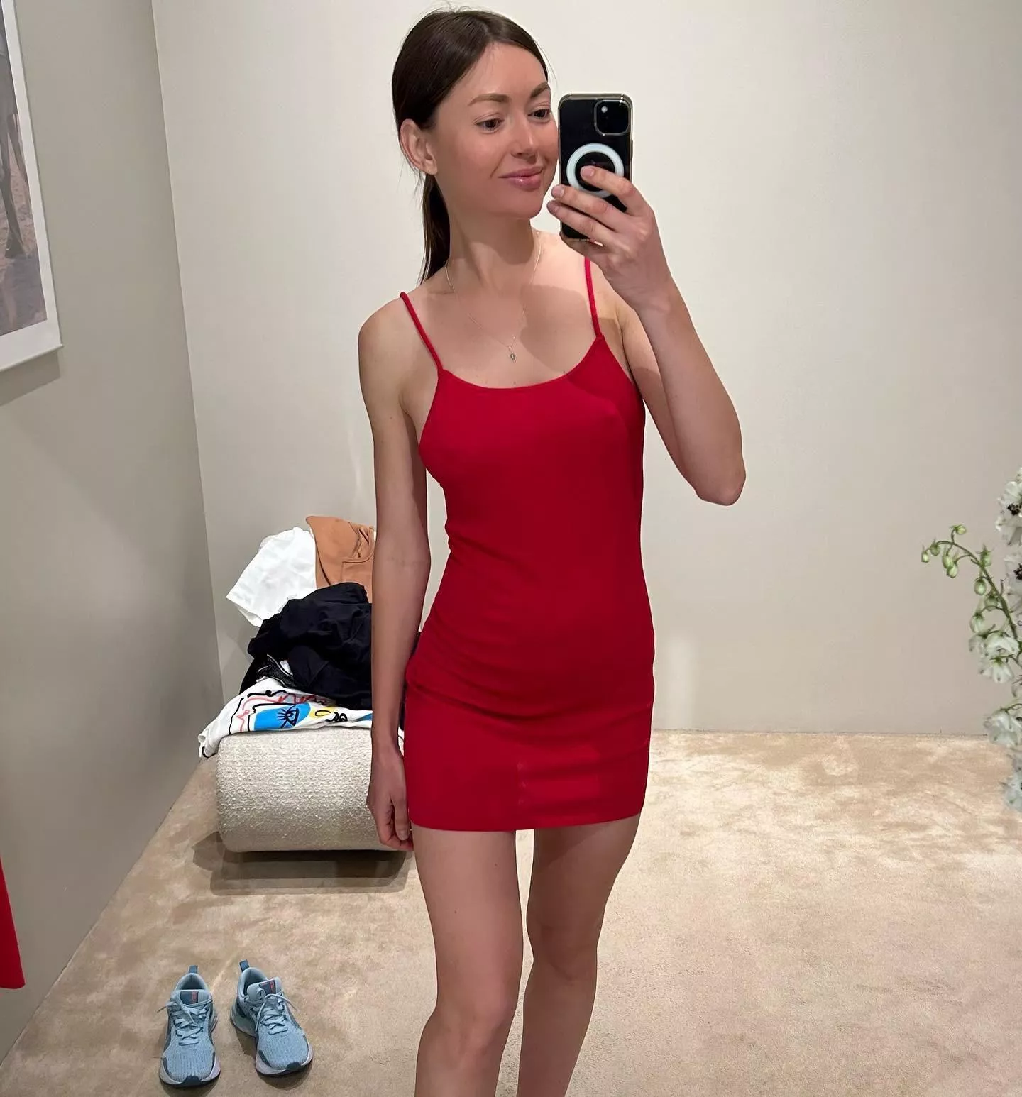 Red dress