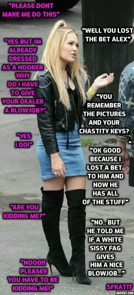 sissy has to learn how to bet ...