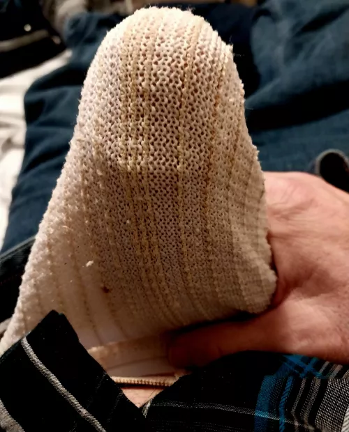 Suck my load through the jock