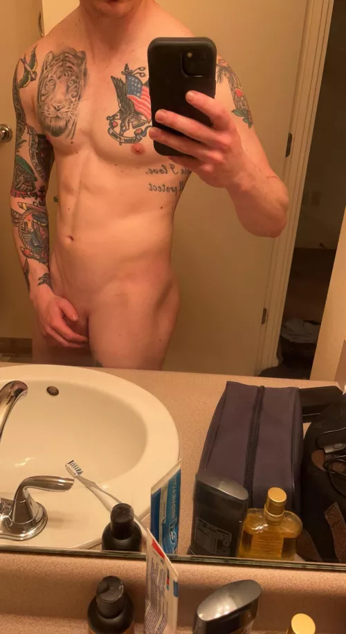 Tattooed and horny