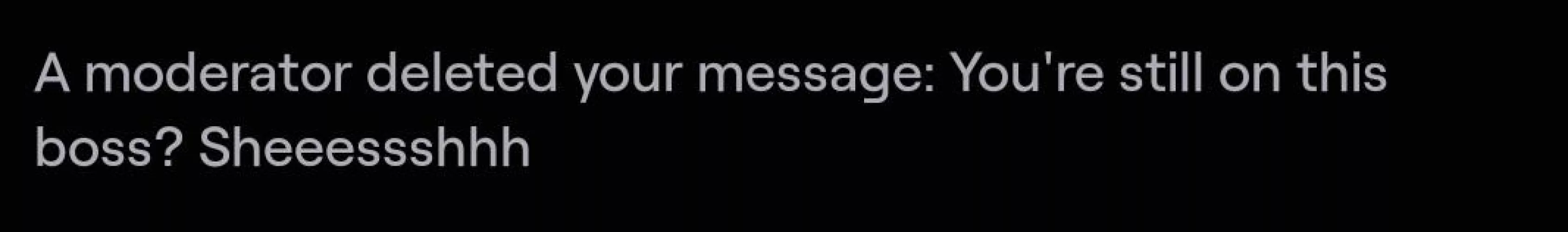 Twitch mods are very sensitive