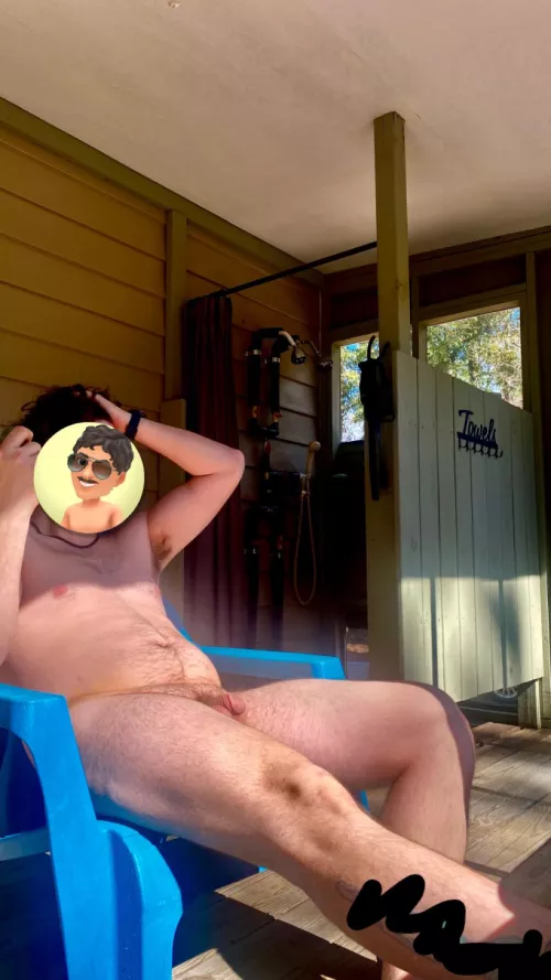 Warm enough on the back porch