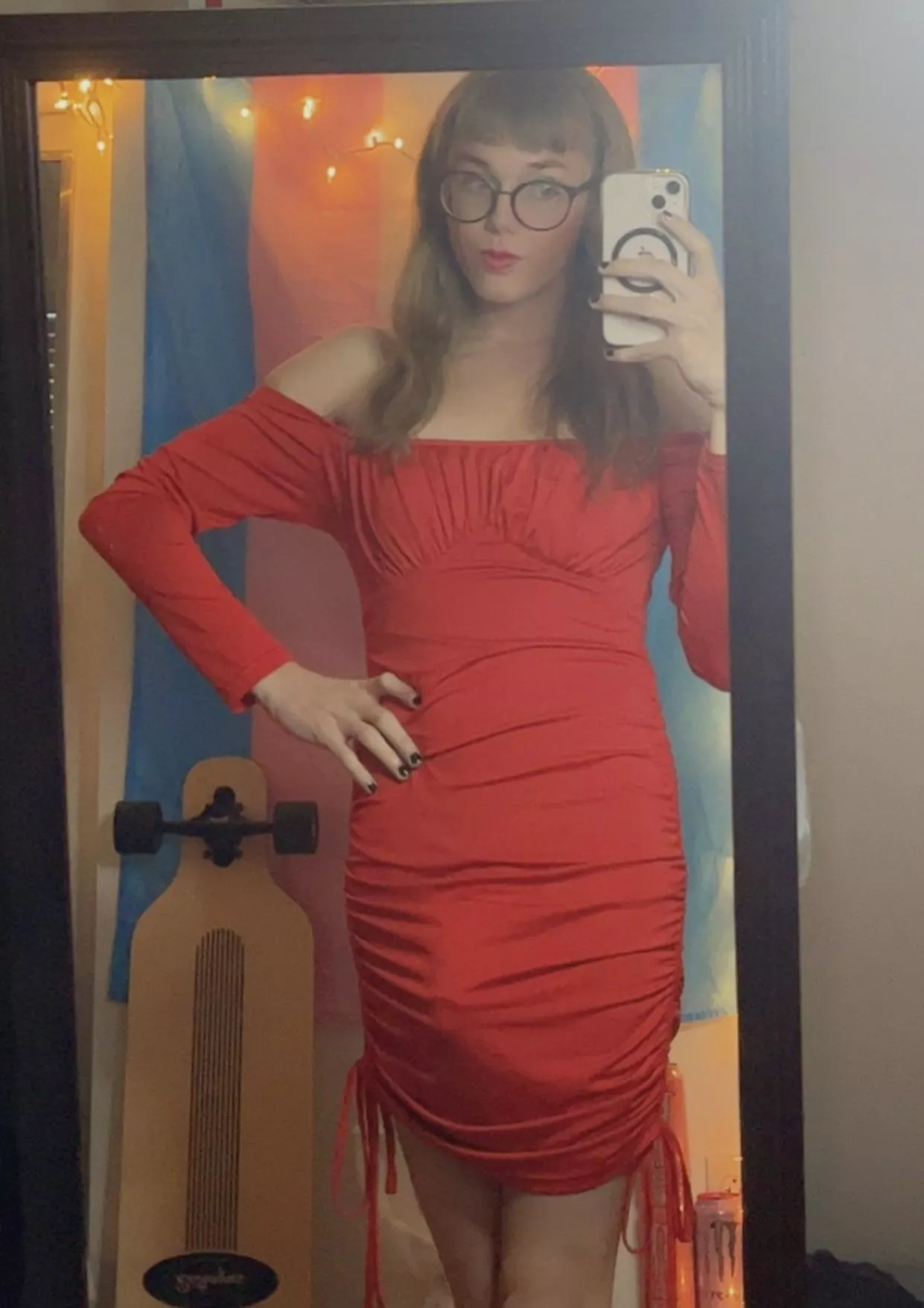 What do you mean something is poking from my dress?