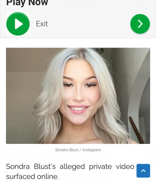 Who has Sondra Blust video?