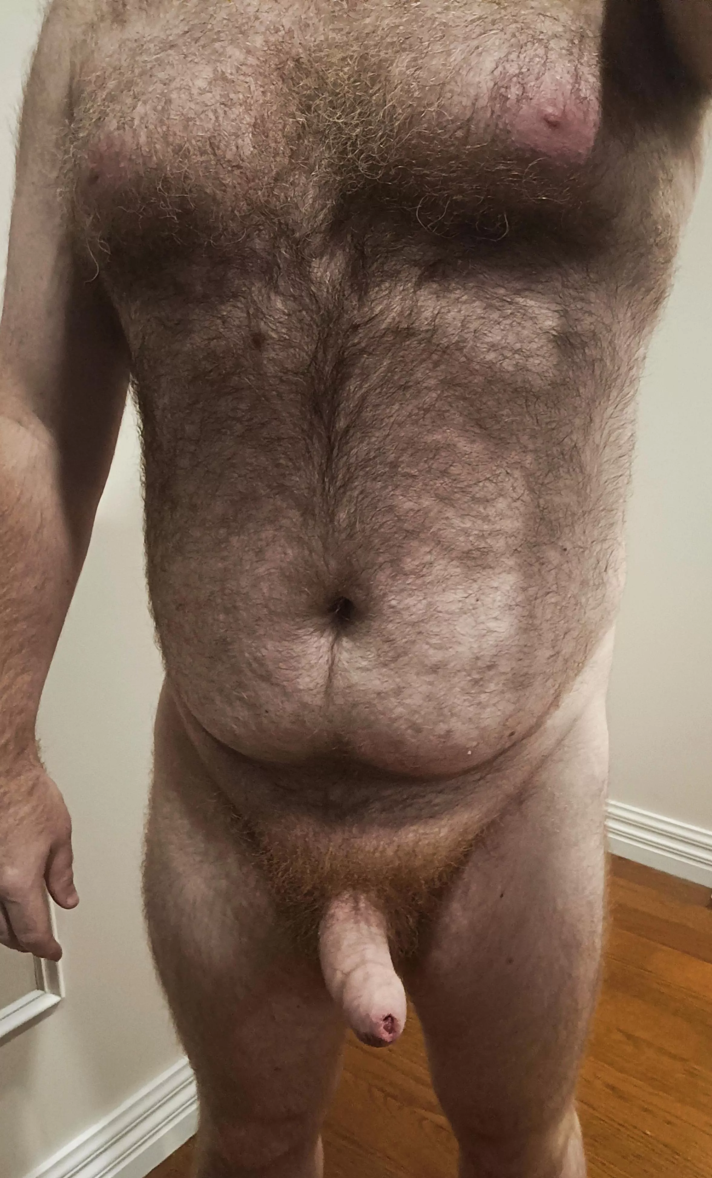 Work day done, nude again