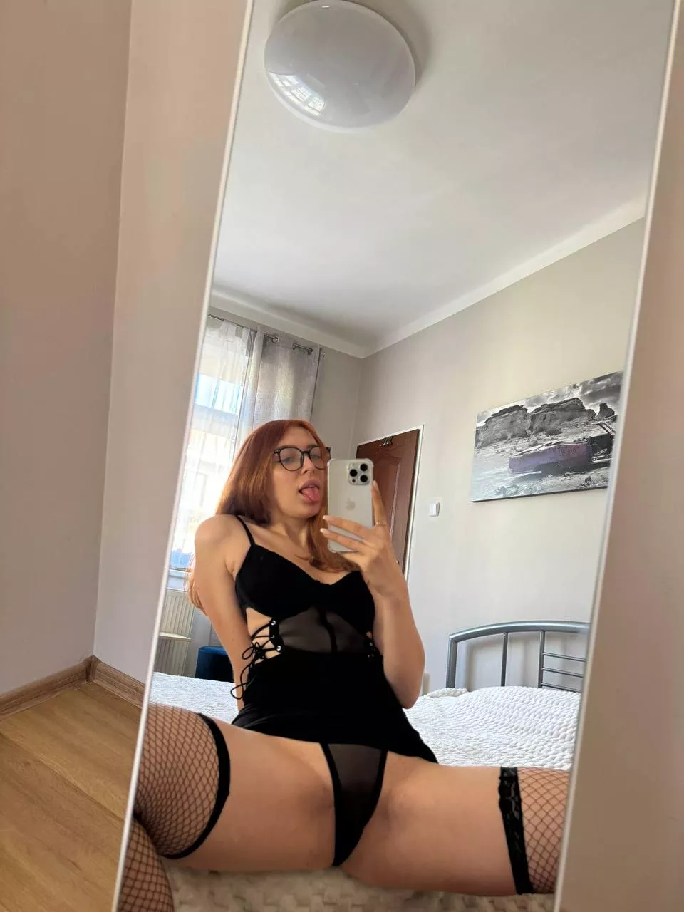 Would you fuck a petite 20yo teen in fishnets?