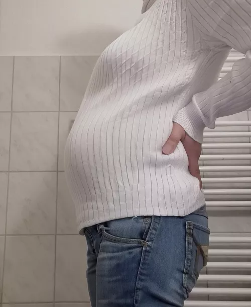 Would you say pregnant?