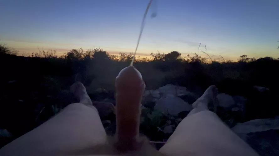 A glorious sunset…