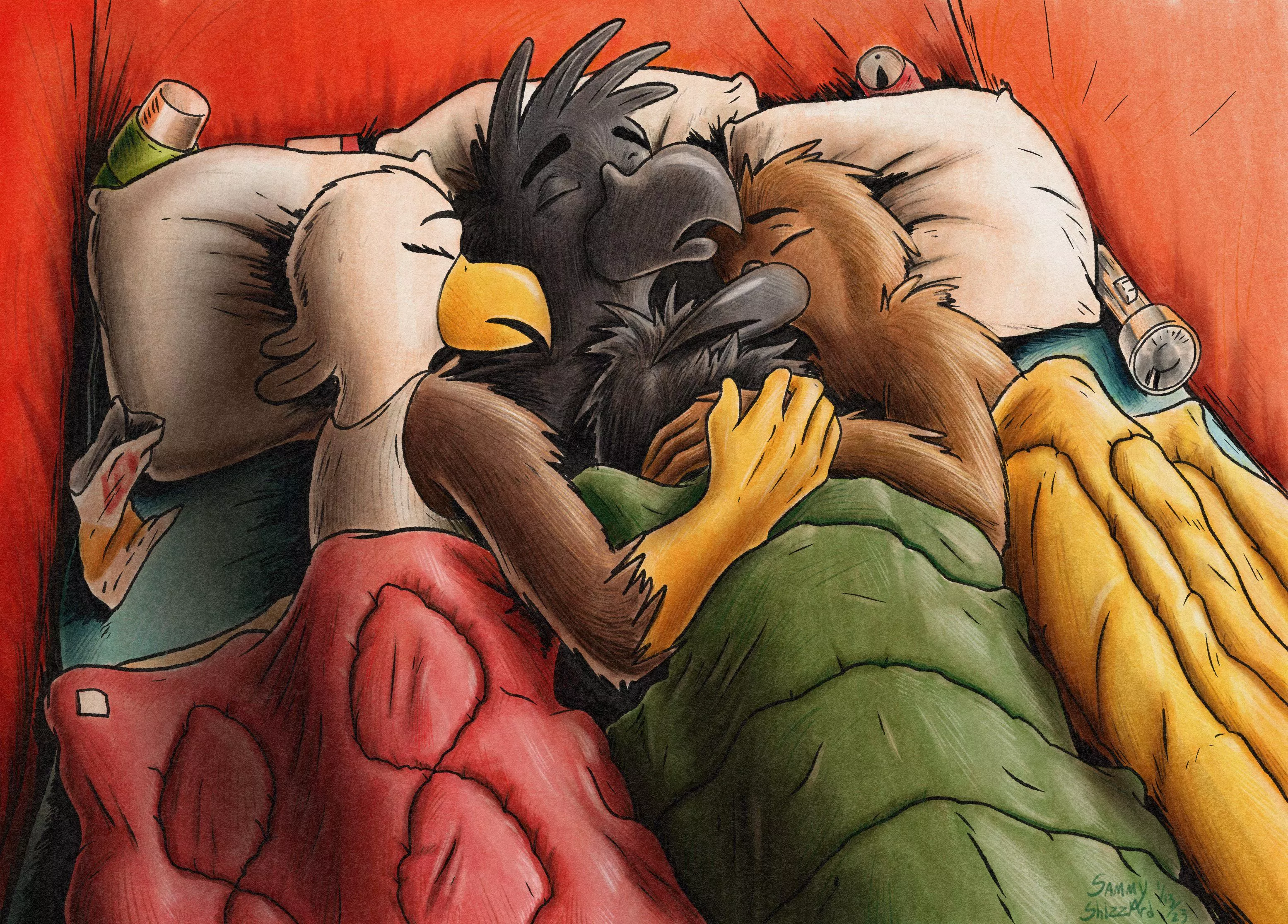 A morning while camping 😴