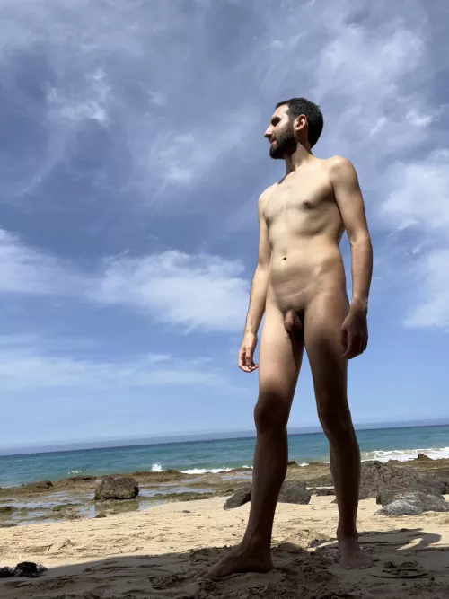 A picture of me at one of my favourite nudist beaches