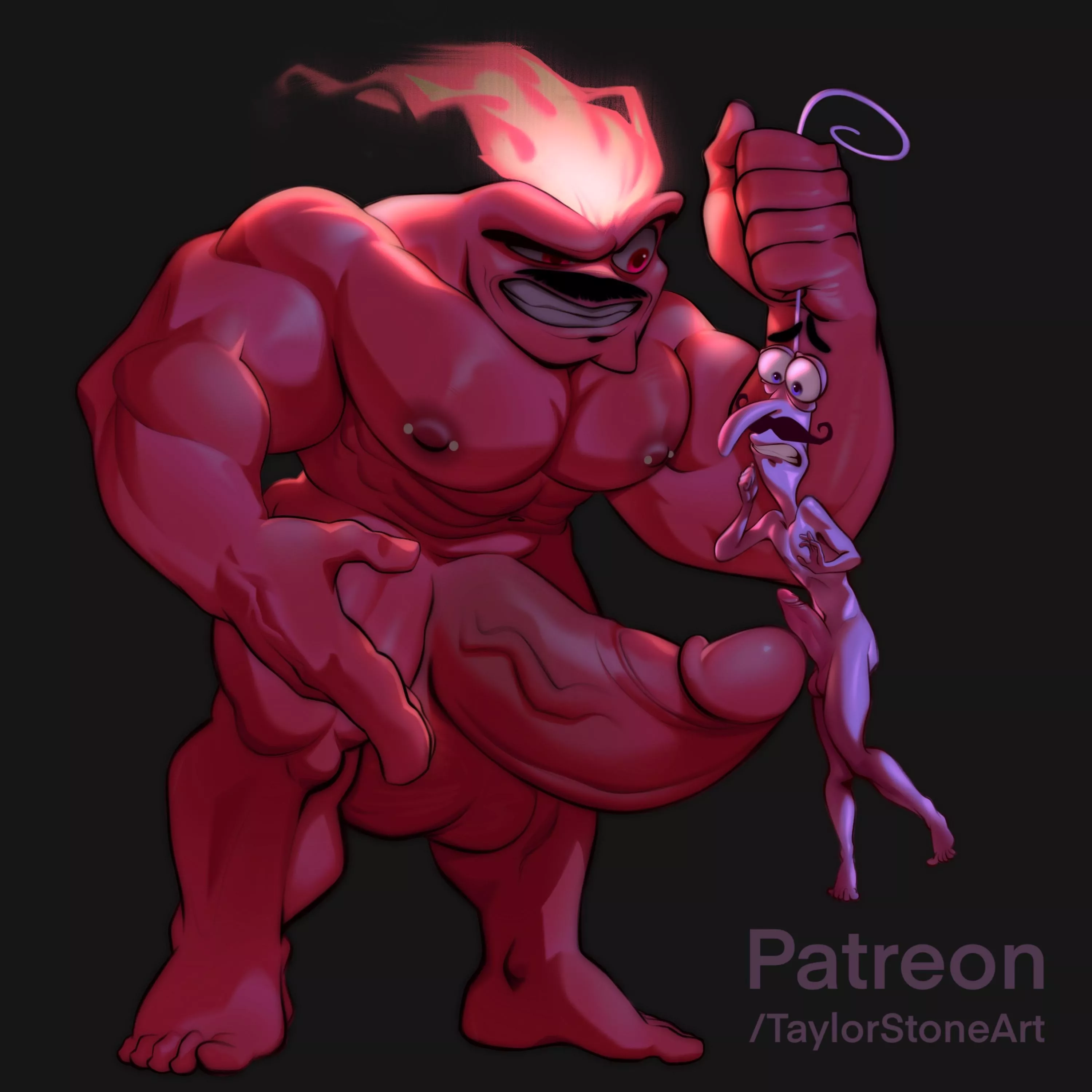 Anger is mad at fear! (art by me @taylorstoneart)