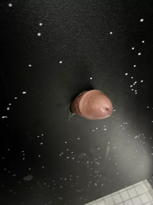 As much as he could fit thru..