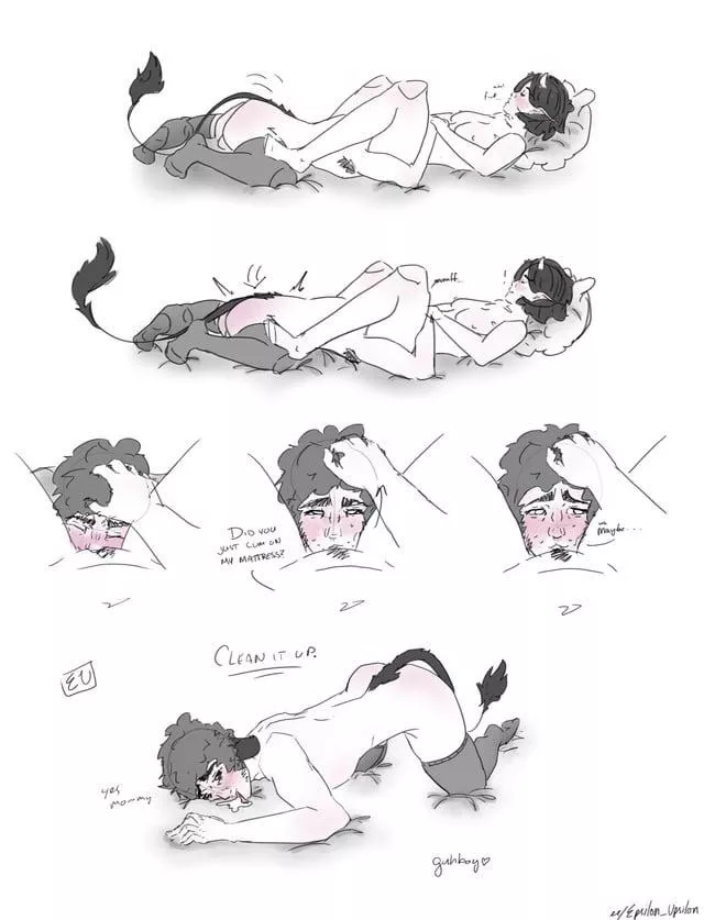 Clean it up, good boy !