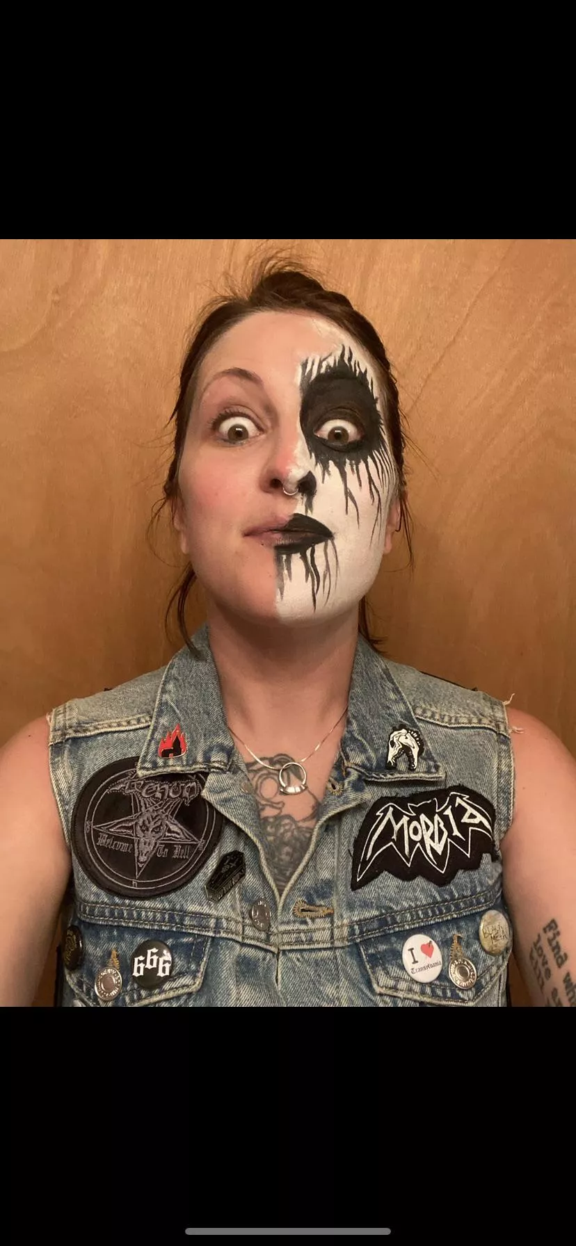 Does the corpse paint stay on when we fuck or nah?