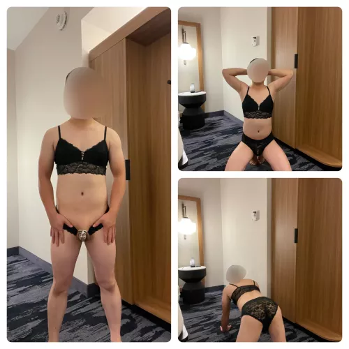 Dressing Up in a Hotel Waiting to be Fucked