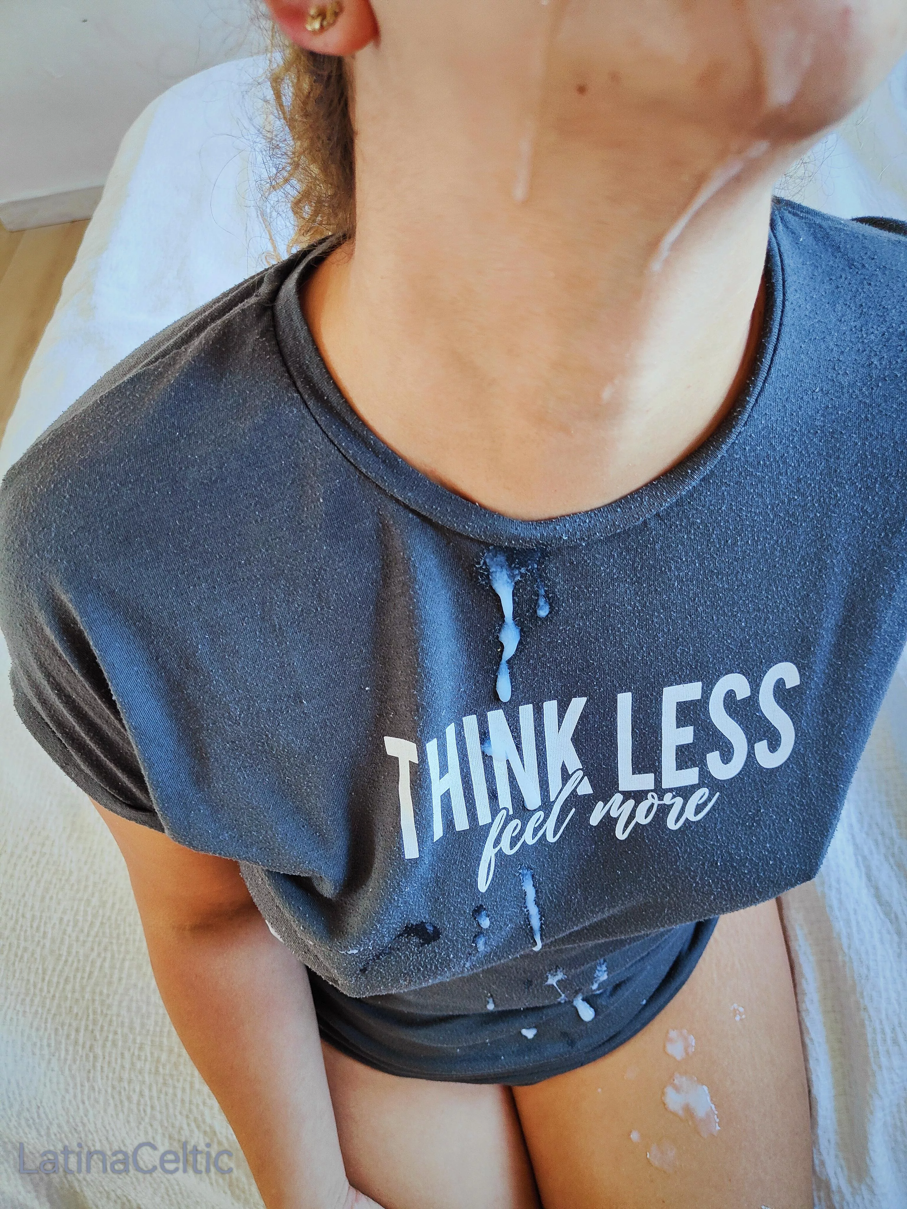 Dribbling down my chin like cake icing. Tastes better though