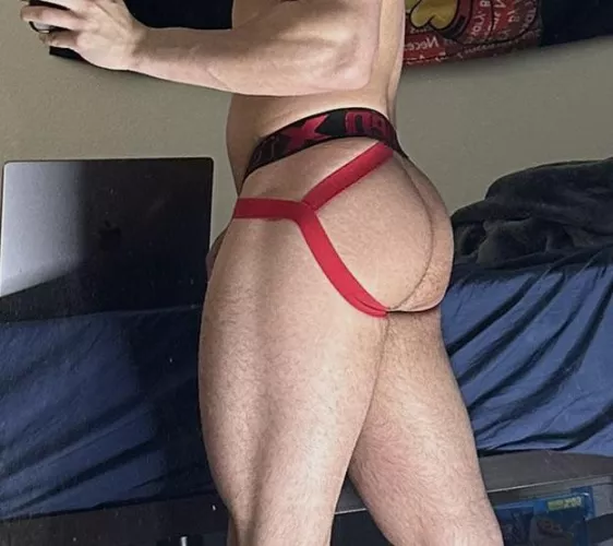 How does this jock strap make my ass look?😏
