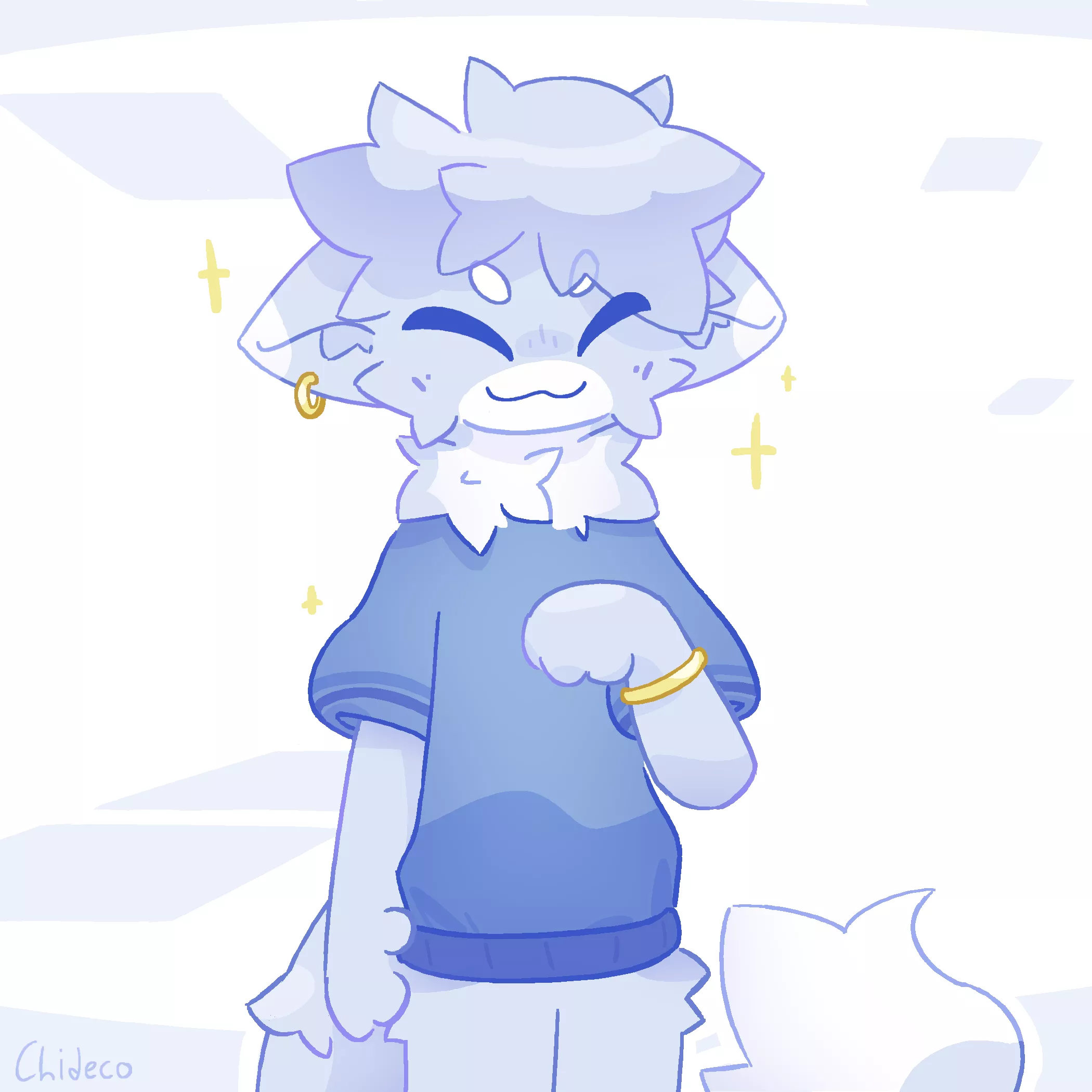 hug him (by me @Chideco_)