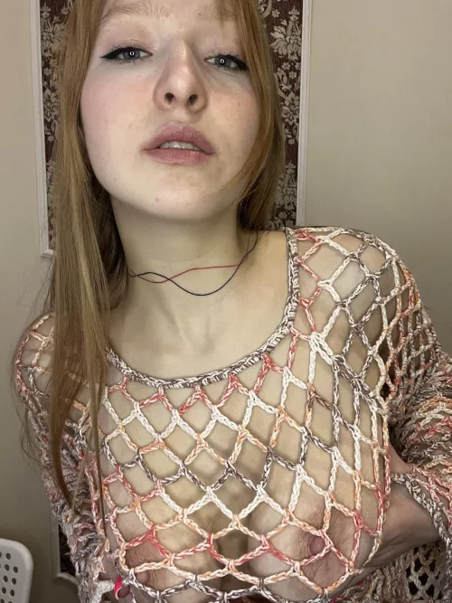 I feel like a slim nymph in fishnets