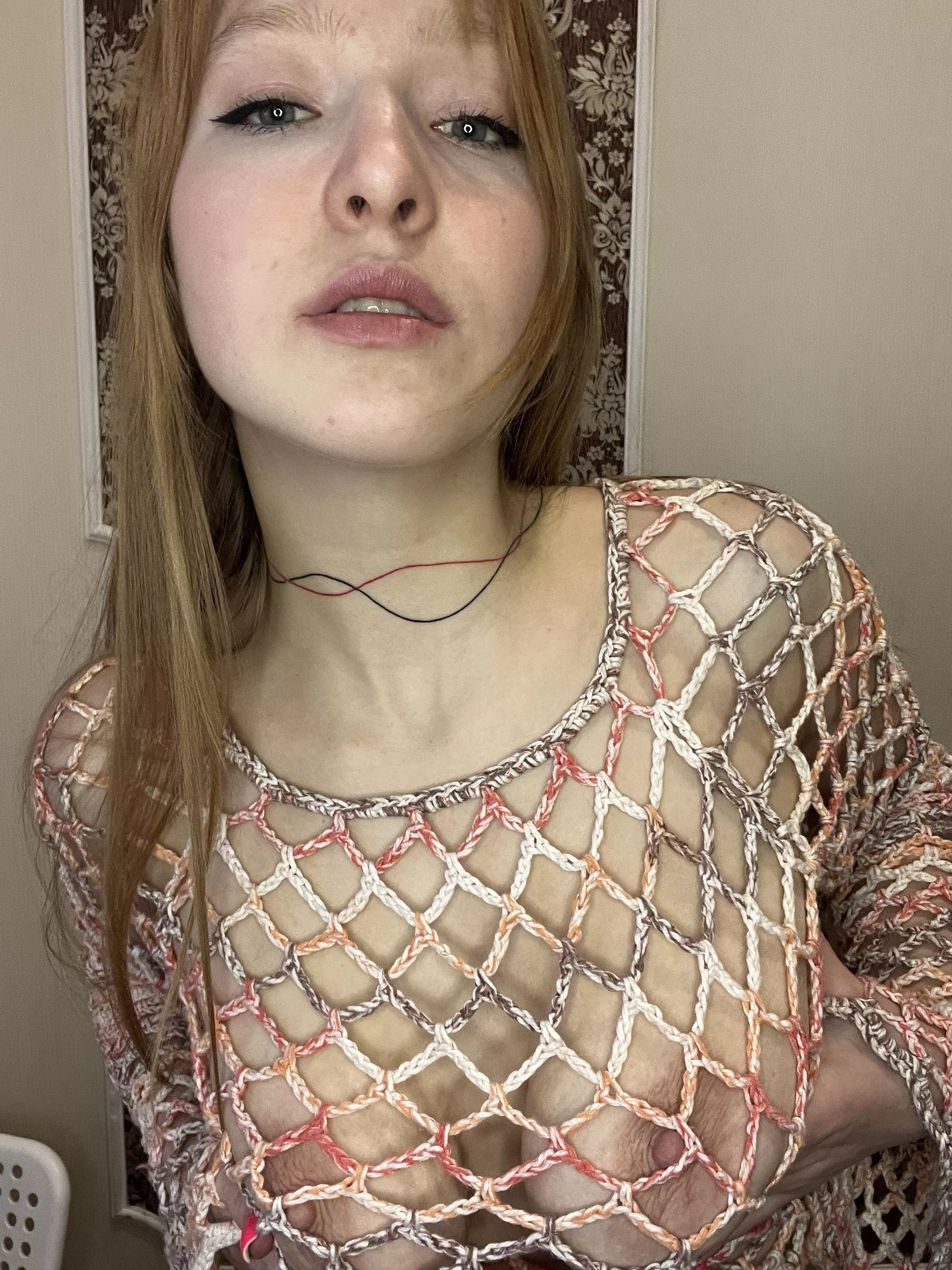 I feel like a slim nymph in fishnets