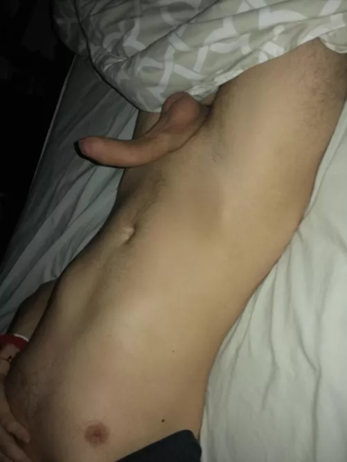 I need some hands running down my abdomen about now