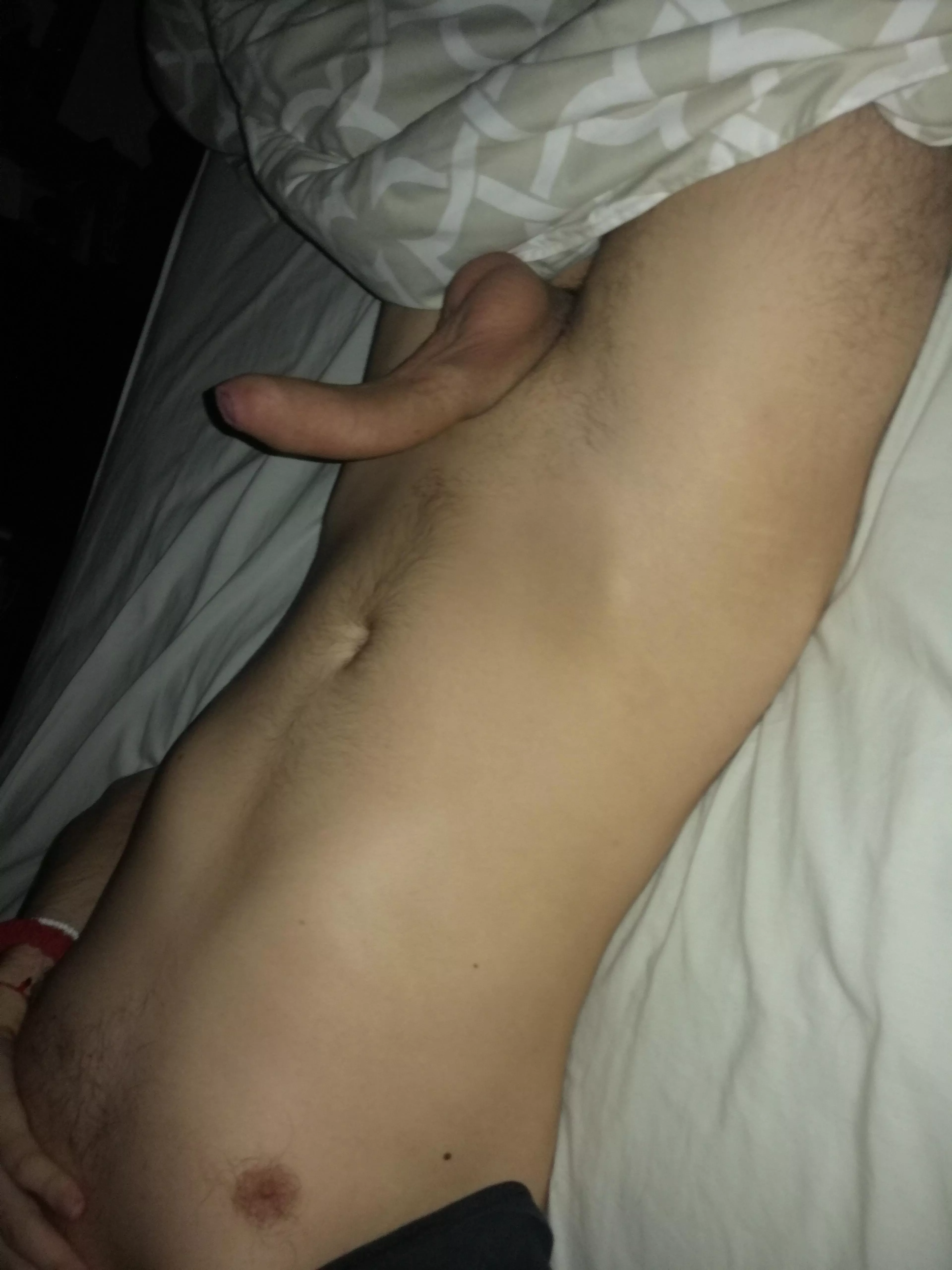 I need some hands running down my abdomen about now