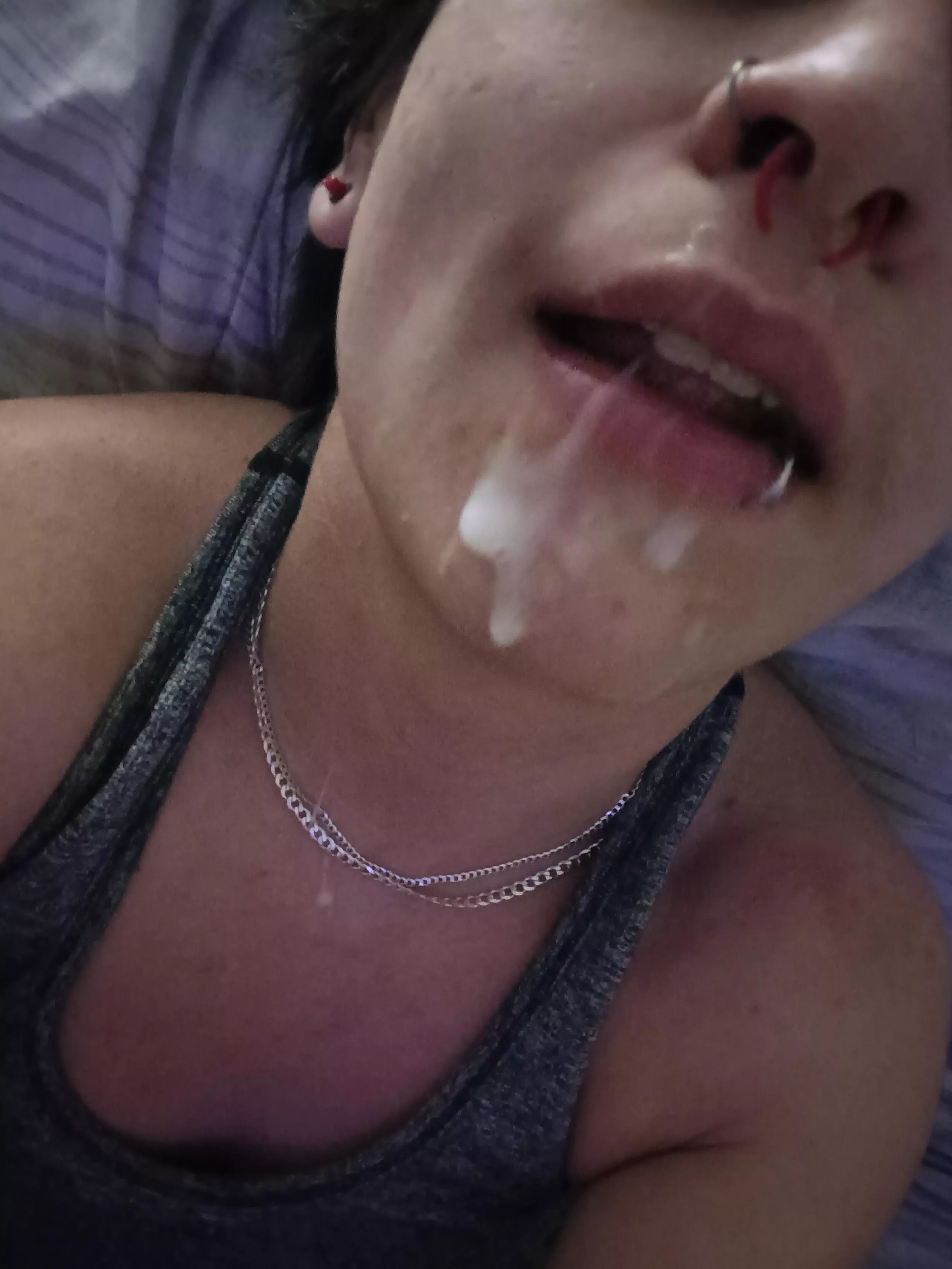 I tried to swallow it but it was too much