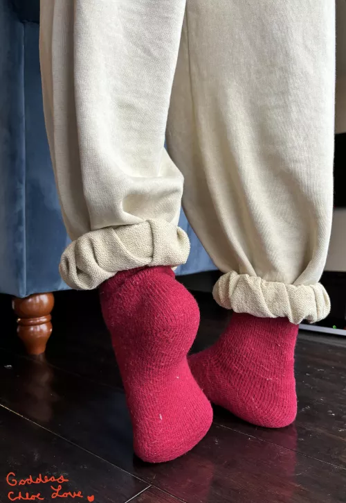 I was literally chilling in these socks all day [F]23