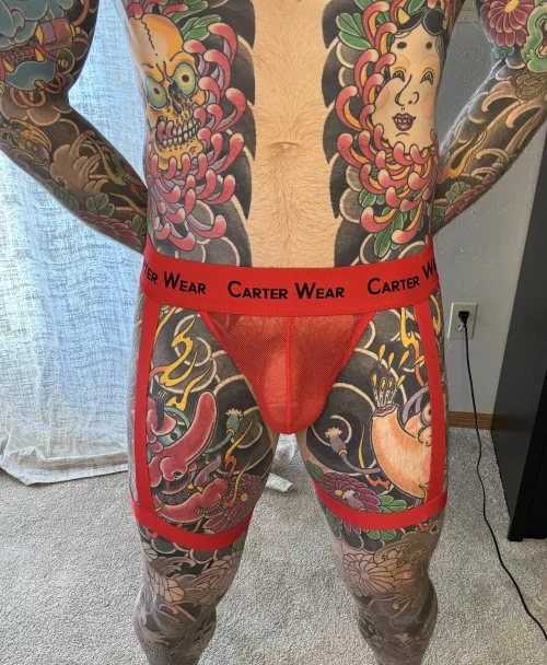 Jock with garters? I think I like it!