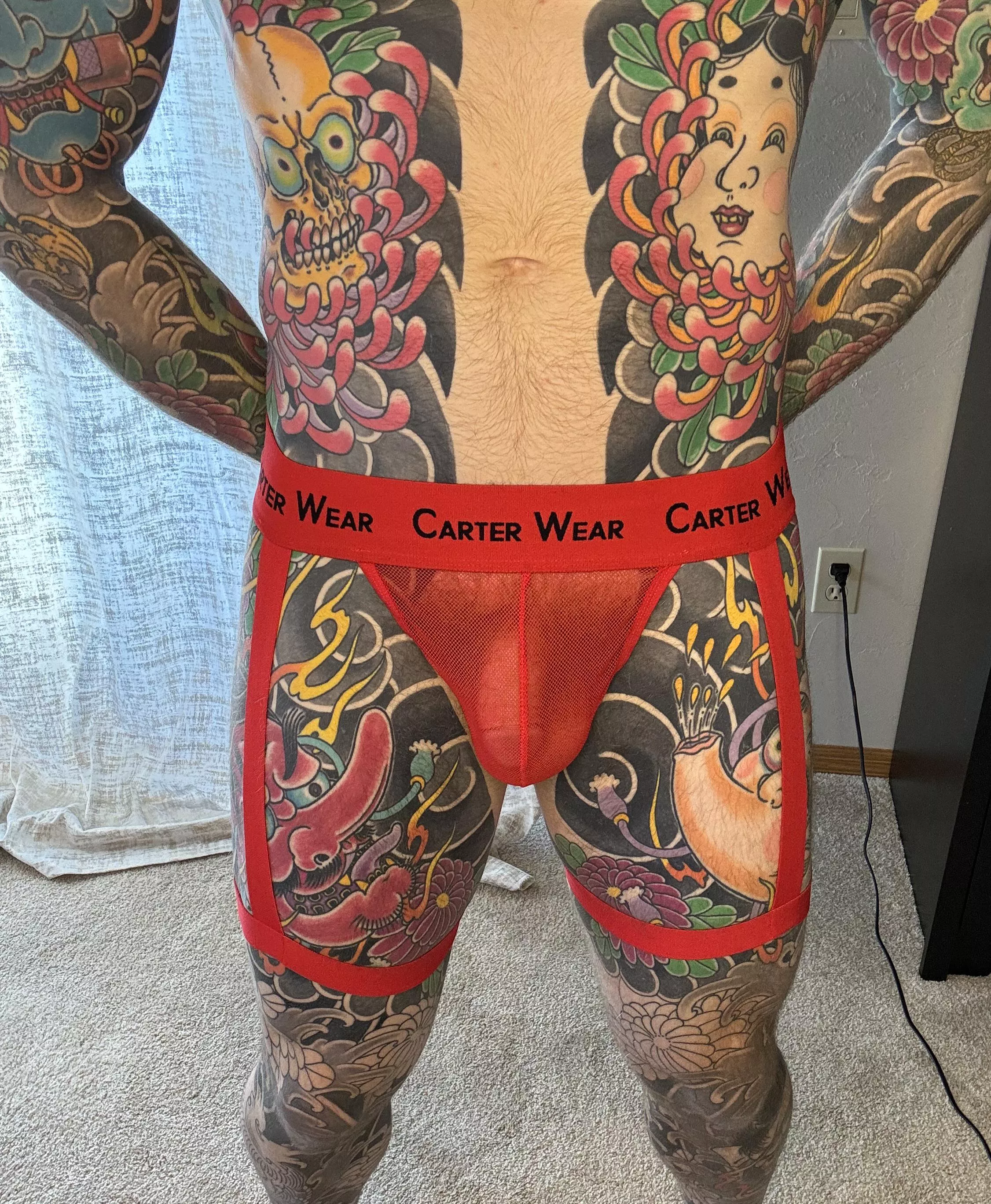 Jock with garters? I think I like it!