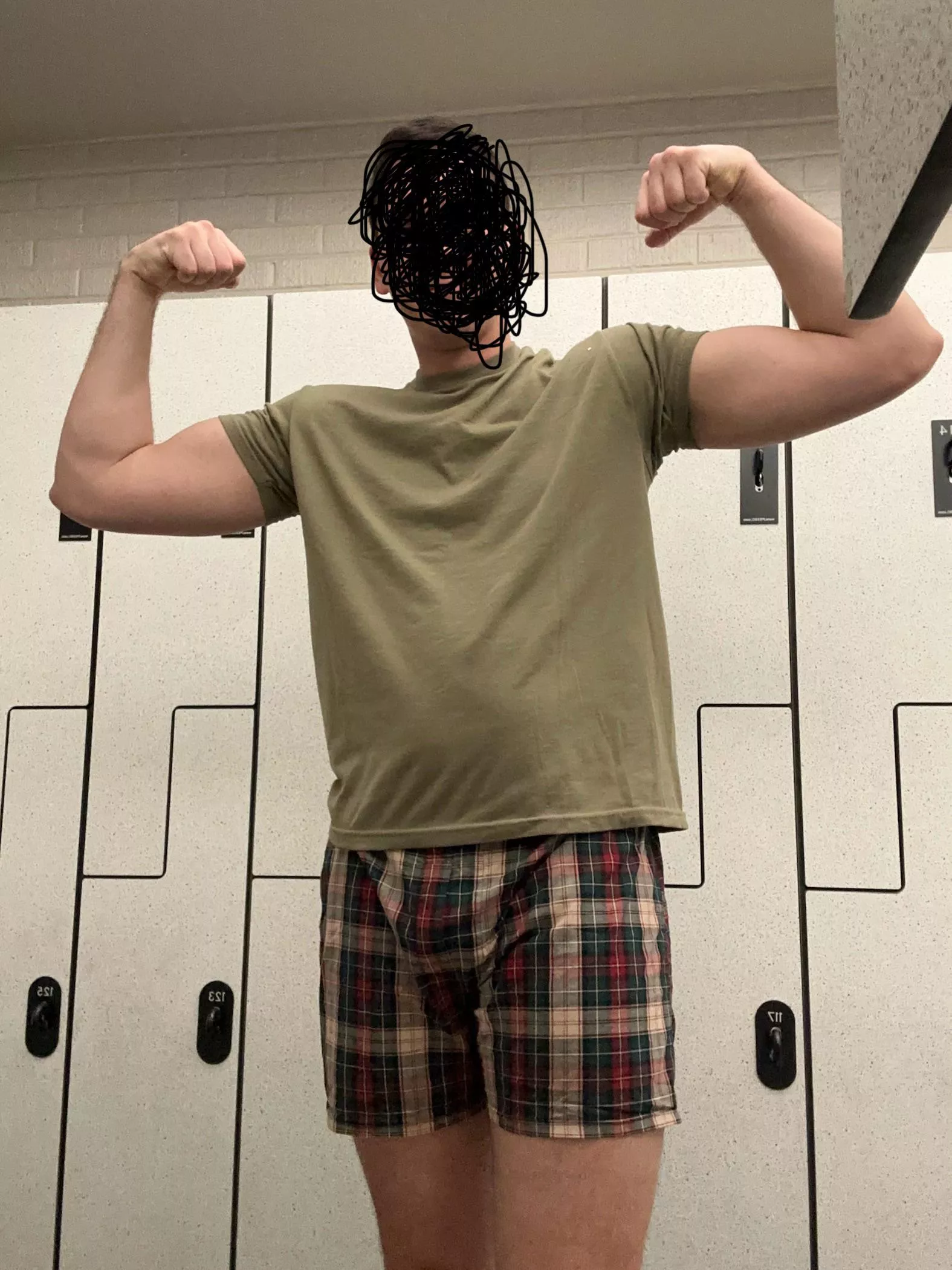 Love walking around the locker room after a workout in my boxers. What would do if you were changing next to me?