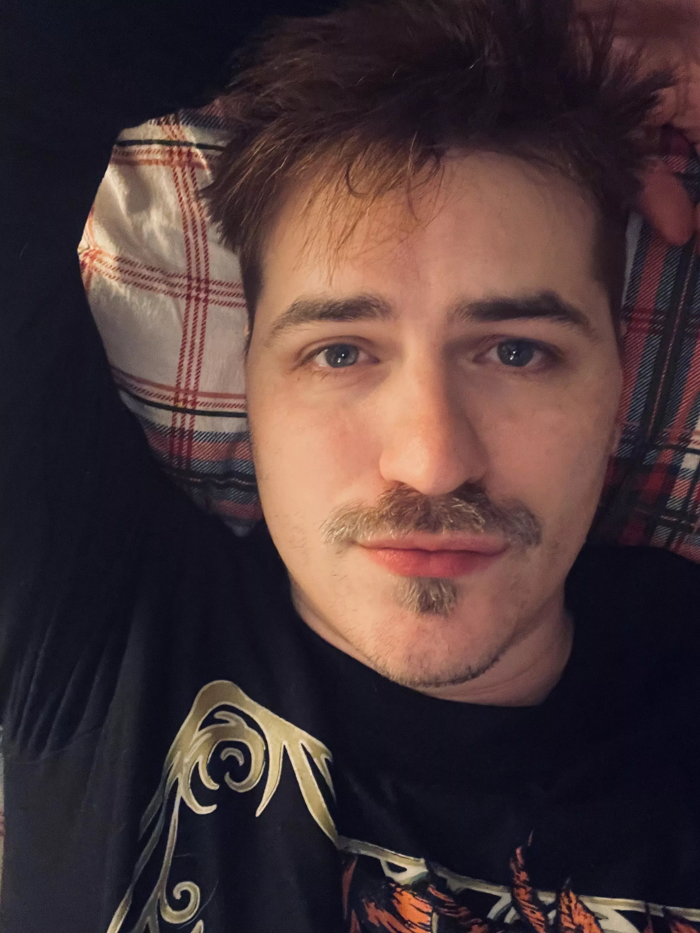 Messy hair but comfy!