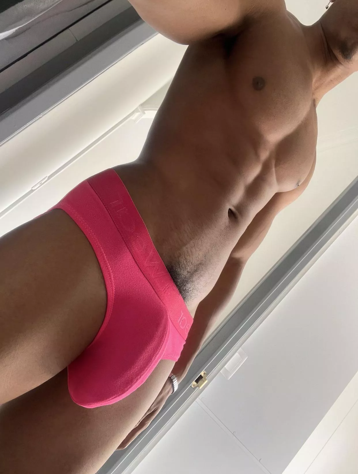 My bulge looks better in pink