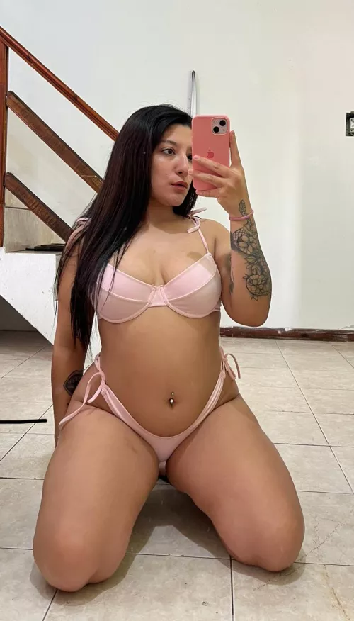 My natural body with my pink bikini
