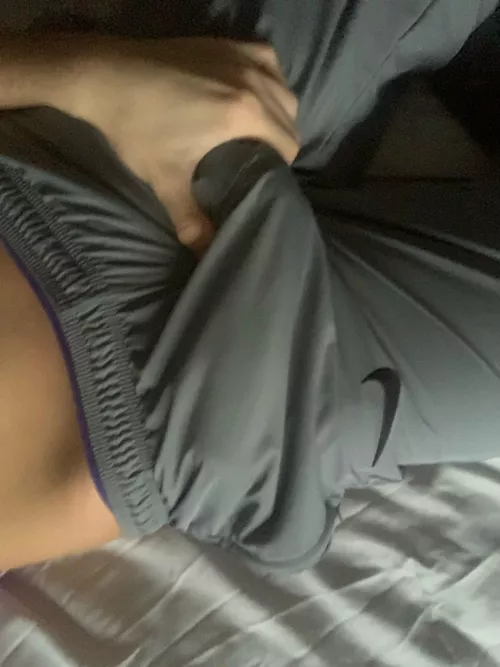 My shorts can’t hold it much longer hehe