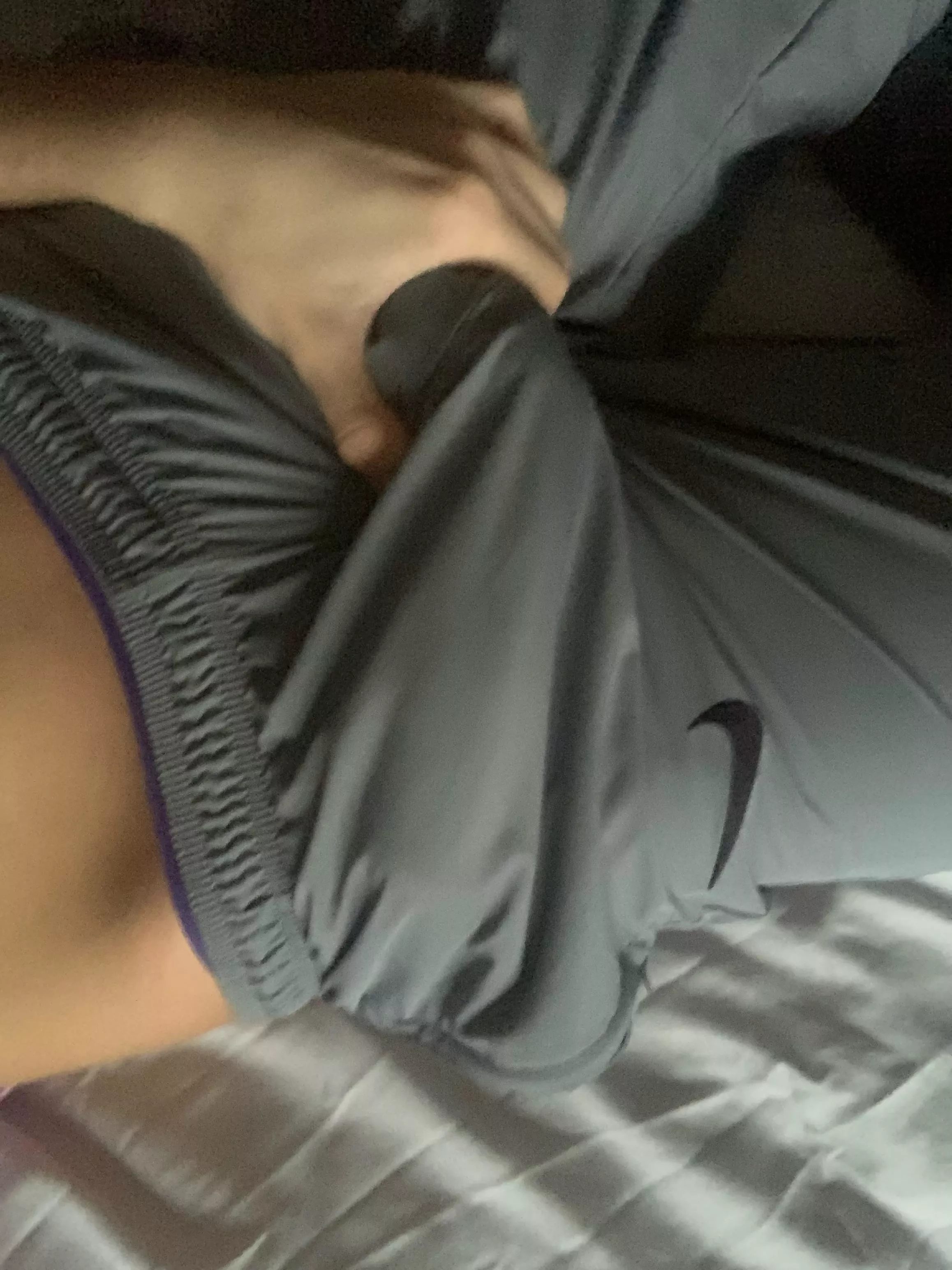 My shorts can’t hold it much longer hehe