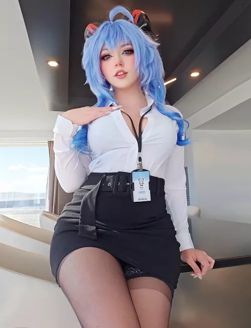 Secretary Ganyu from Genshin Impact by NebulaNeko Cosplay